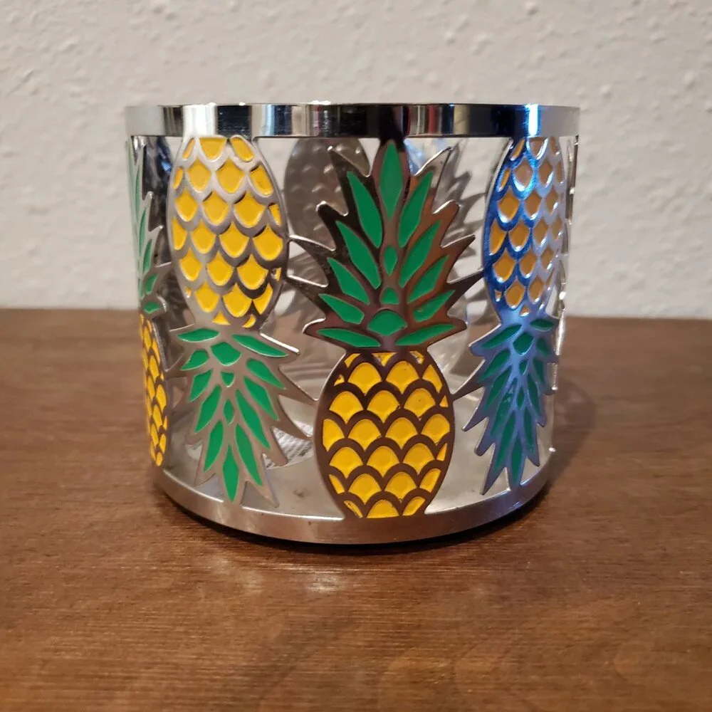 Bath and Body Works Pineapple 3-Wick Candle Holder